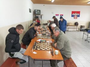 Меч 8. кола Прве мачванске окружне лиге у шаху између ШК „Пејиновић“ и ШК „Чивија“ Шабац